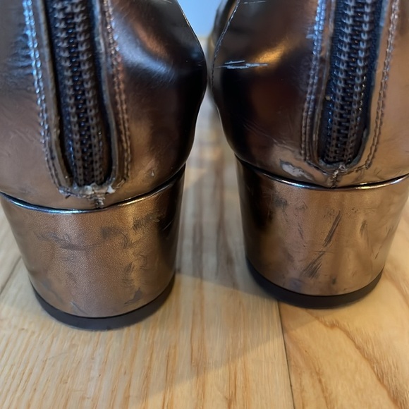 Jimmy Choo gladiator leather metallic block heel - Picture 7 of 12